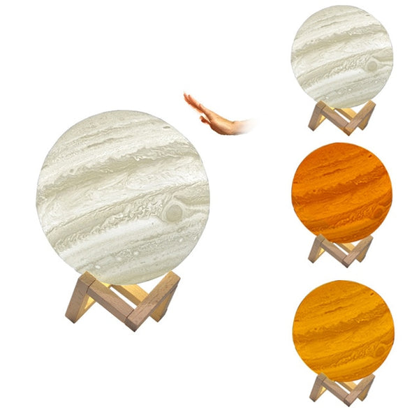 3D Light Print Jupiter Lamp Earth Lamp Colorful Moon Lamp