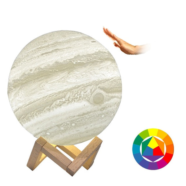 3D Light Print Jupiter Lamp Earth Lamp Colorful Moon Lamp