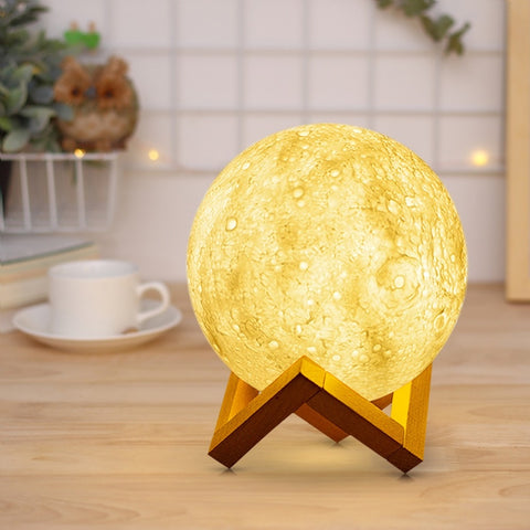 Rechargeable 3D Print Moon Lamp