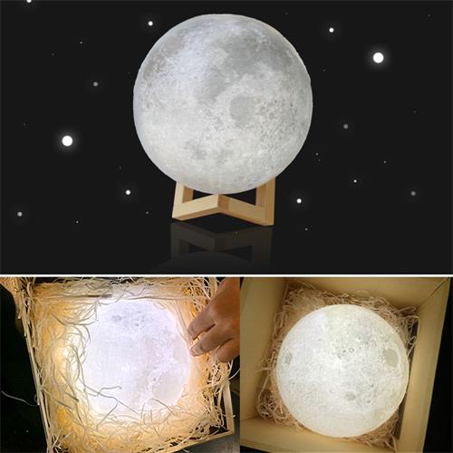 Rechargeable 3D Print Moon Lamp