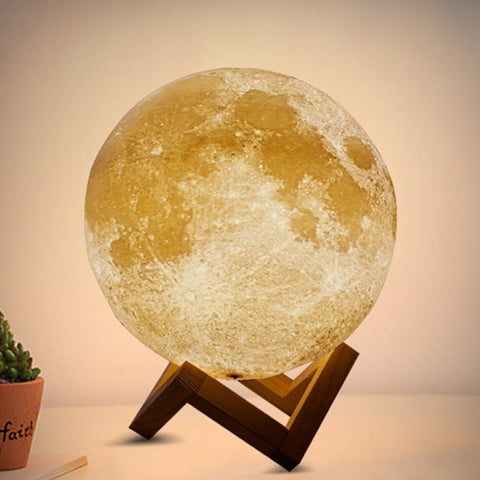 New Rechargeable LED Night Light Moon Lamp