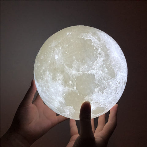 3D Print Moon Lamp USB Rechargeable